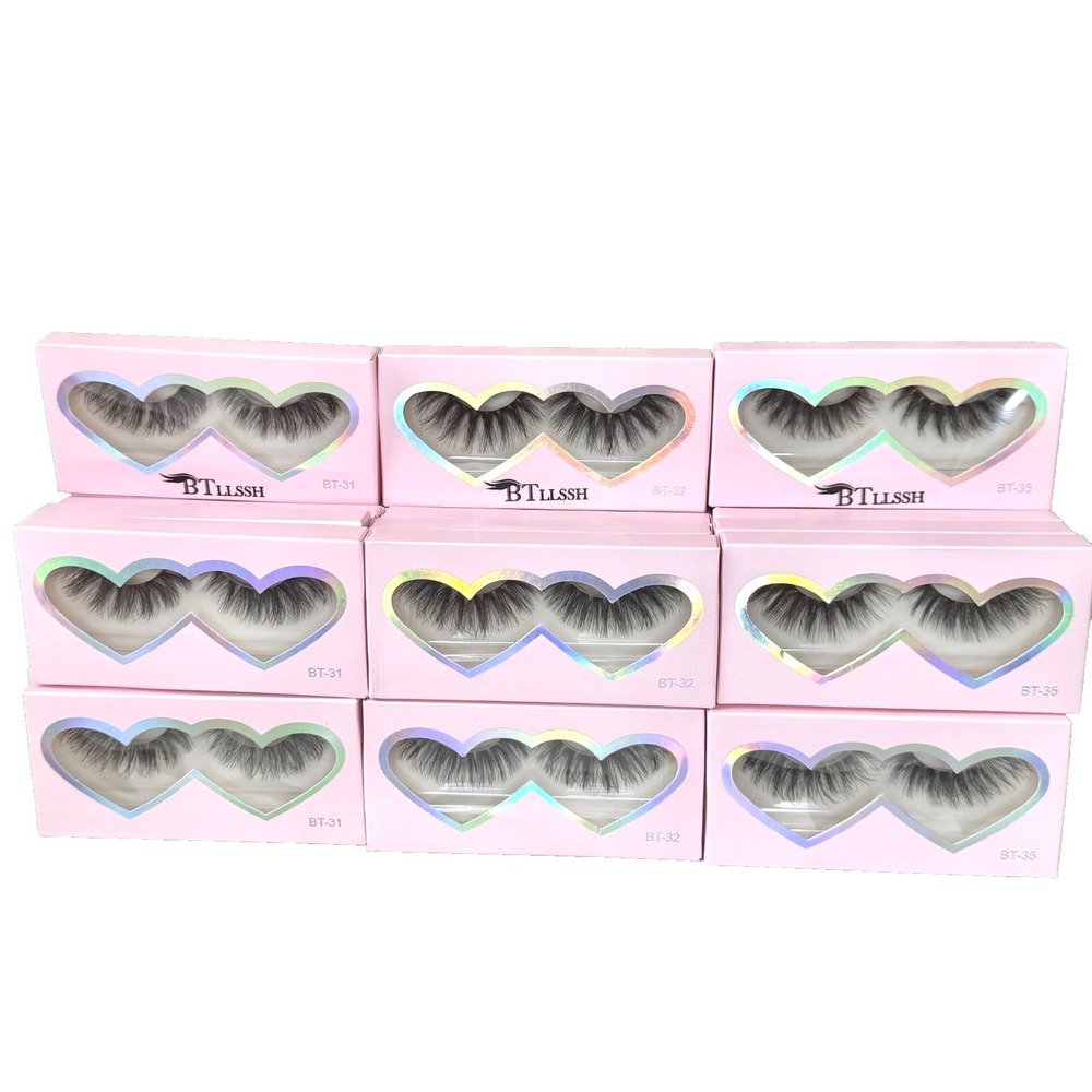 27 Pair BTLLSSH False Reusable Eyelashes‎ - 3 styles